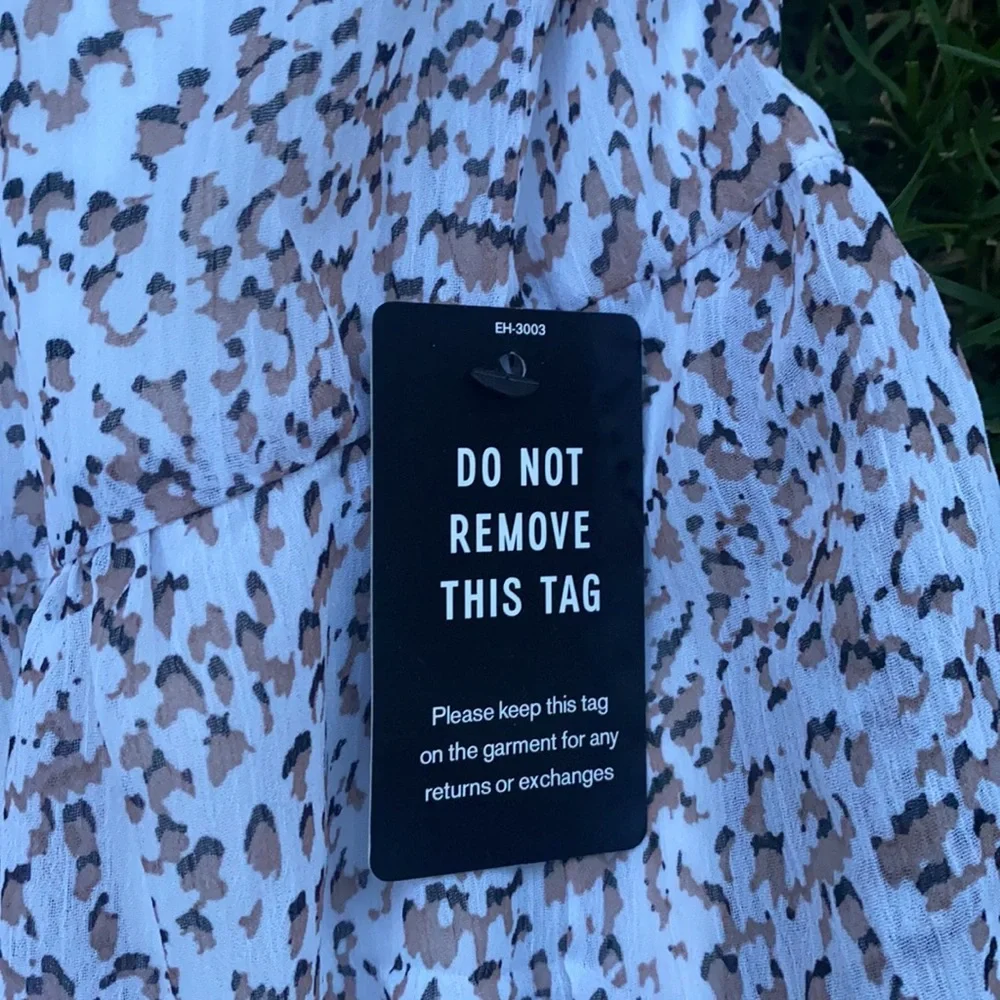 Animal Print Trapeze Tiered Dress - Picture 3 of 7